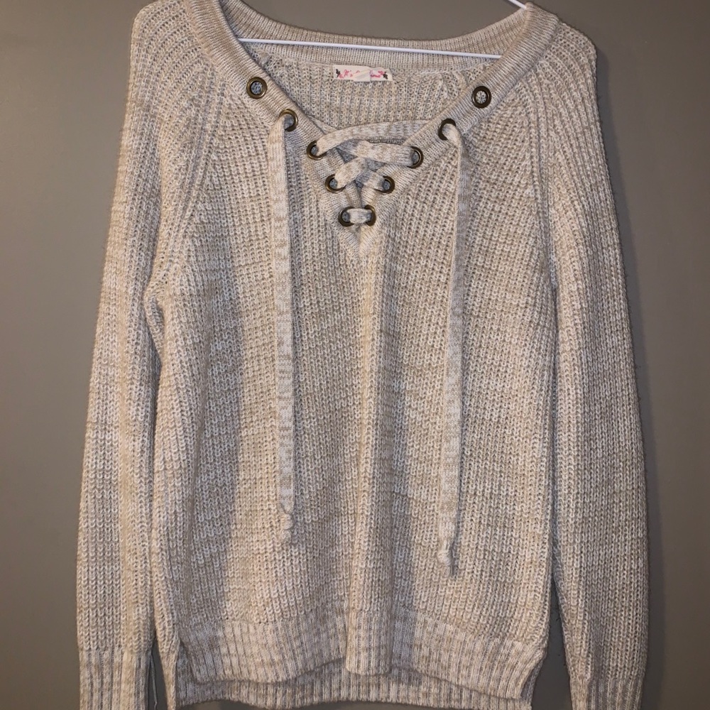 It’s Our Time strappy sweater